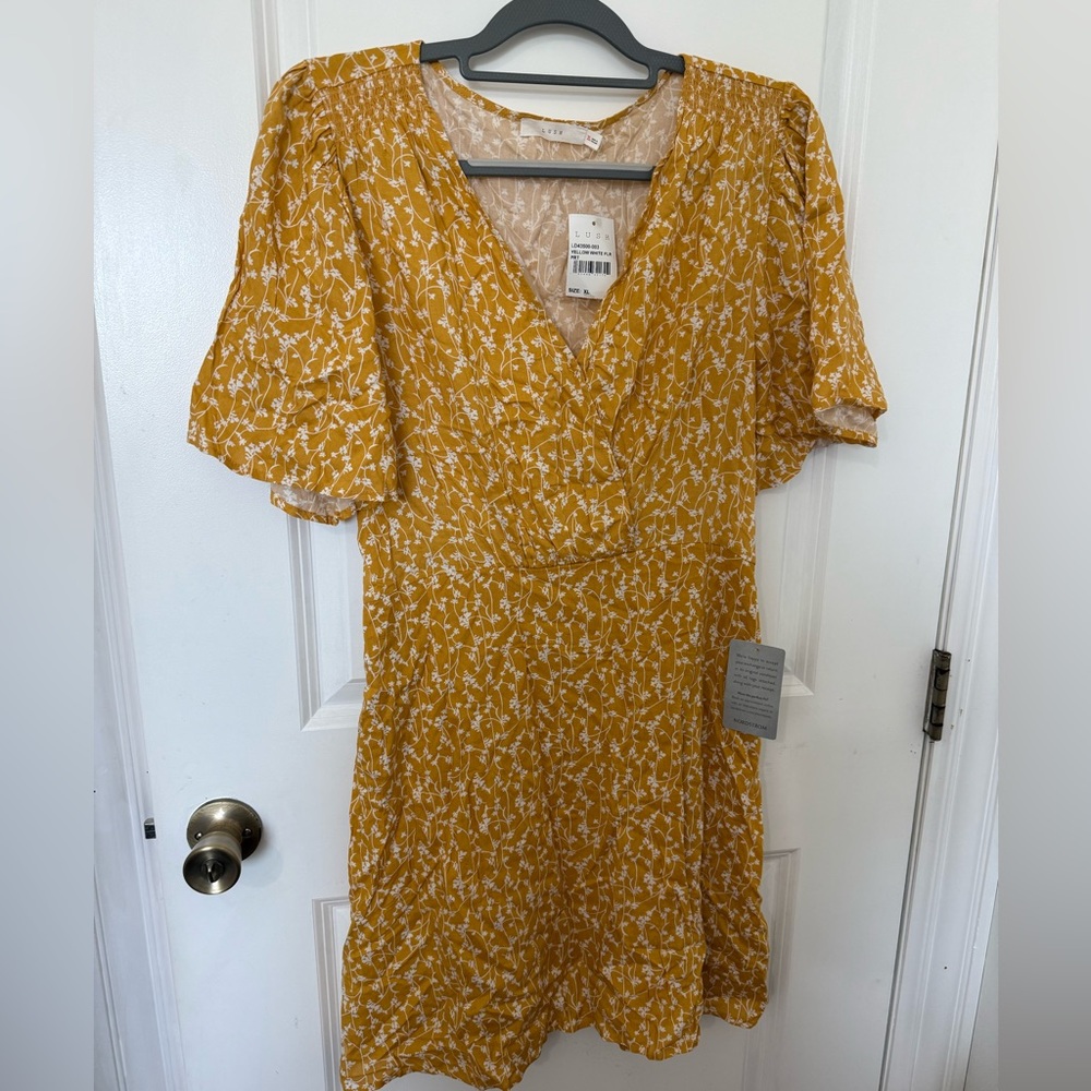 Floral Yellow Dress